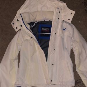 White Hollister Winter Jacket